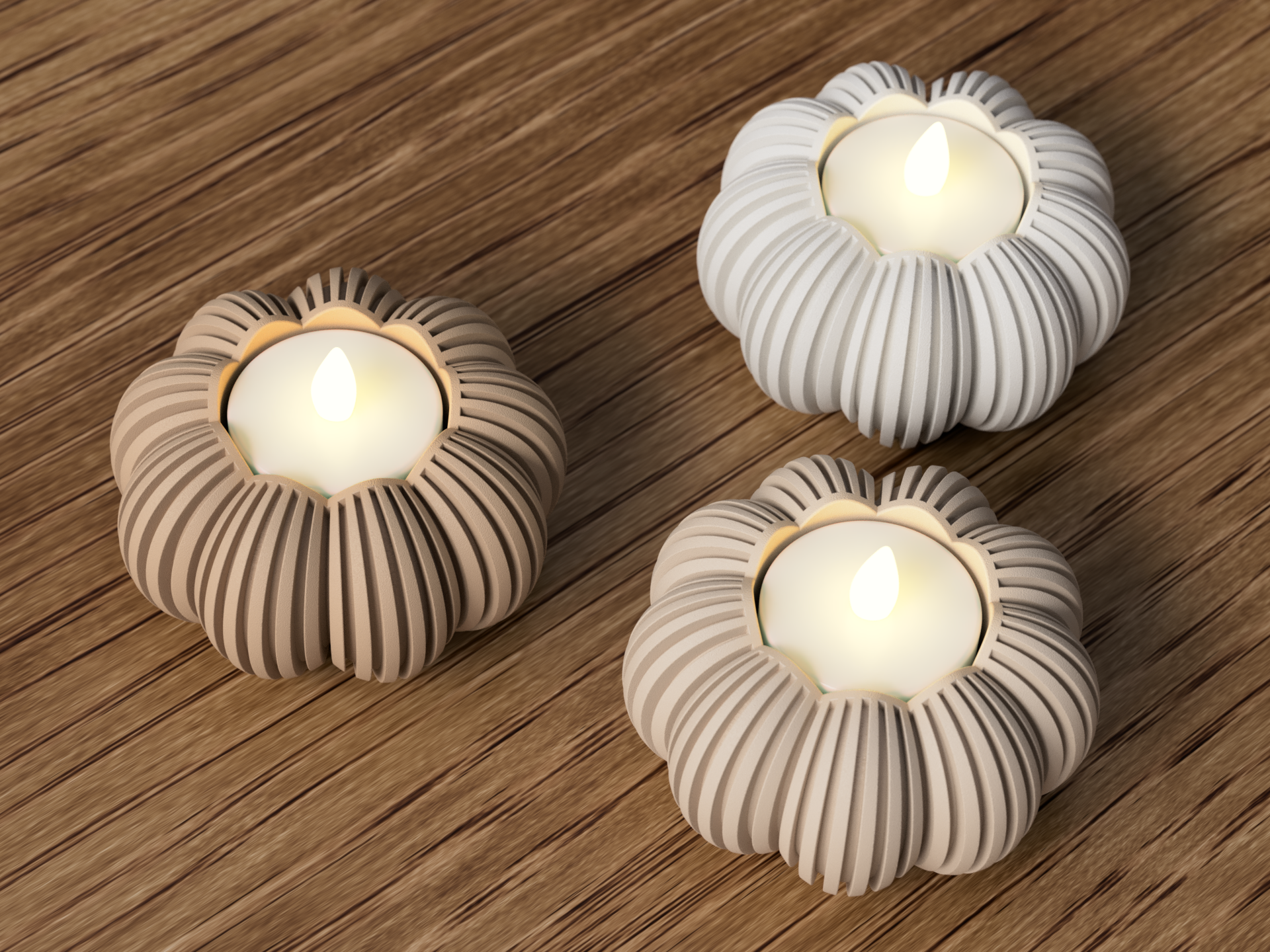 Græskar Fyrfadsstage