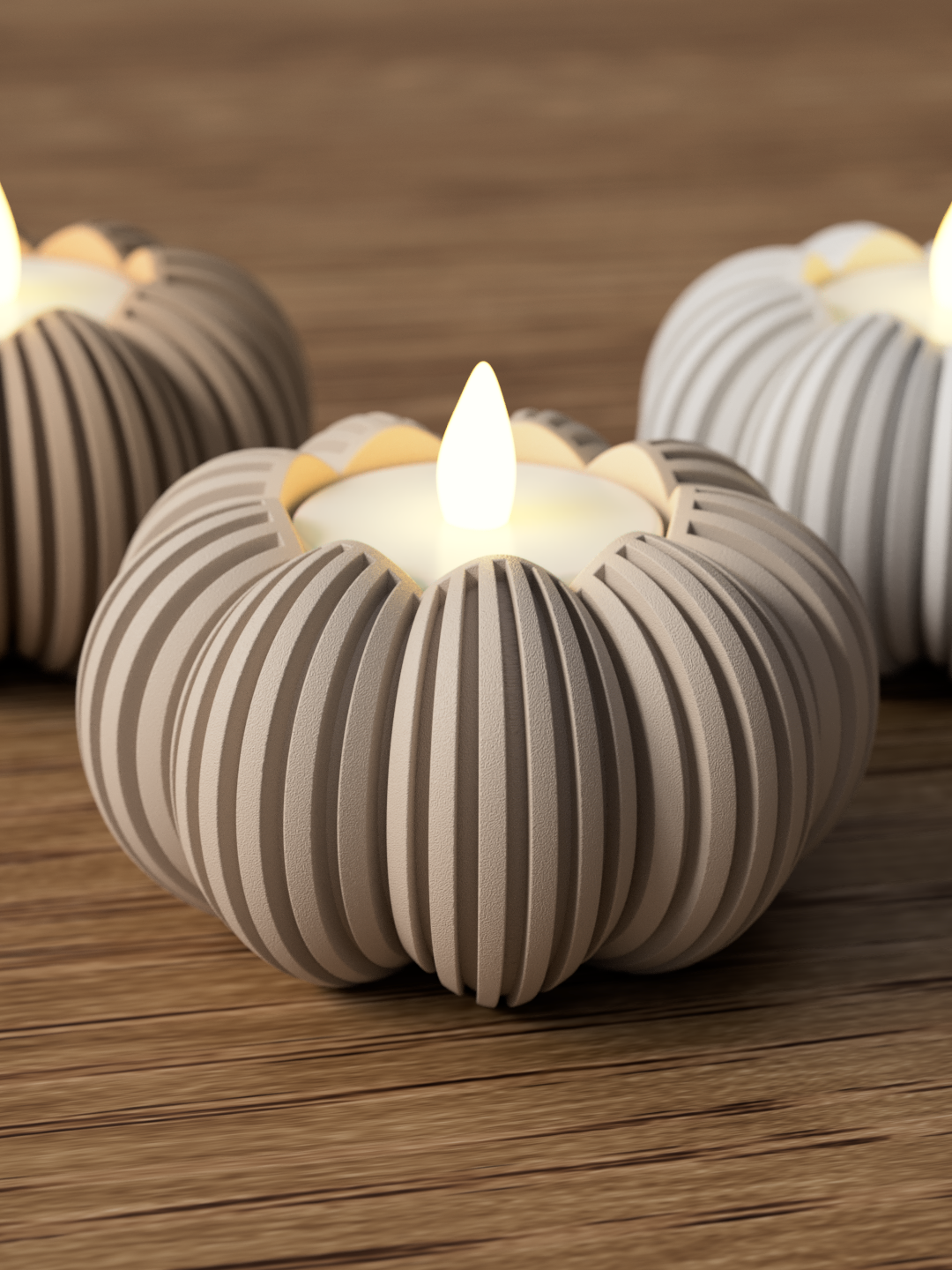 Græskar Fyrfadsstage